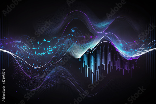 Data in Motion: Exploring the Artistry of Financial Charts. AI generated.