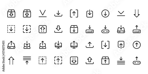 upload icon symbol swipe up icon button. Scroll arrow up icon sign - uploading file icon button, send, export icons download icon . web icon set . icons collection. Simple vector illustration.