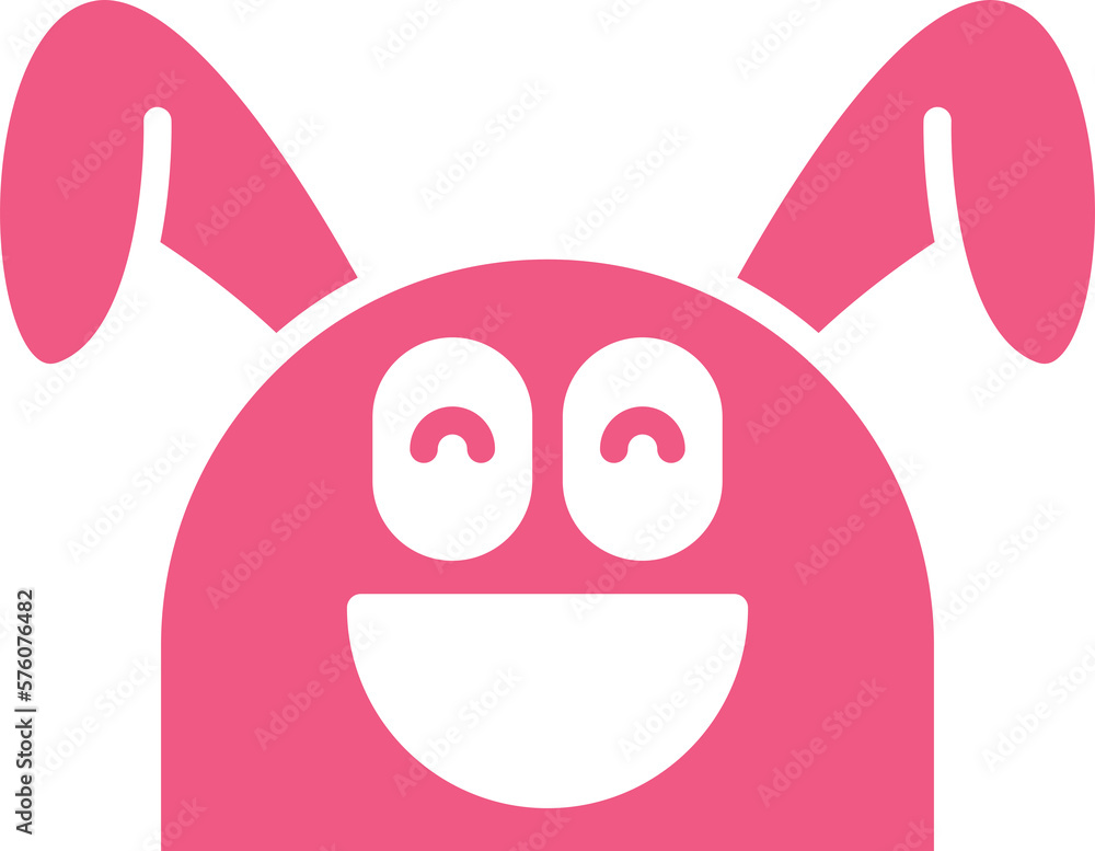smile rabbit emoticon illustration smile rabbit emoticon illustration