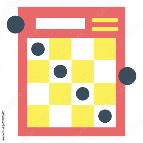 bingo flat icon style