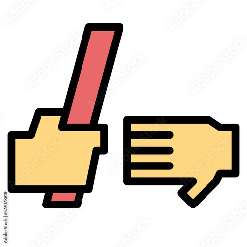 relay race filled outline icon style