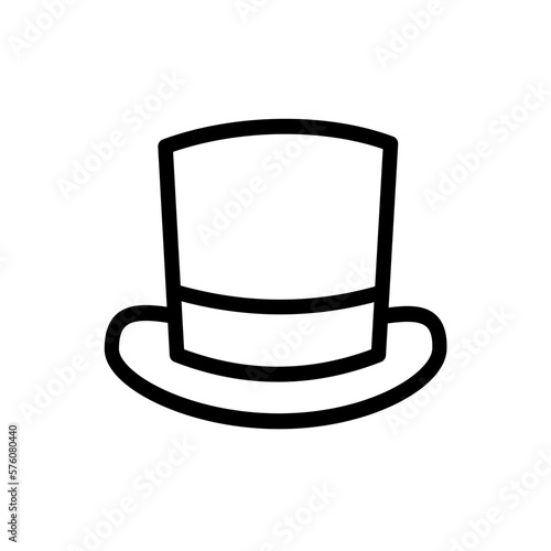 top hat - vector icon