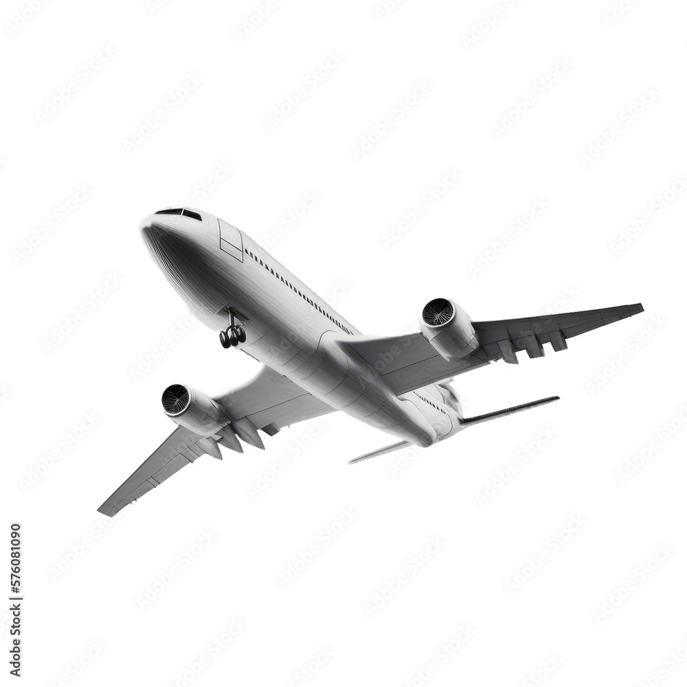 airplane isolated on transparent png background