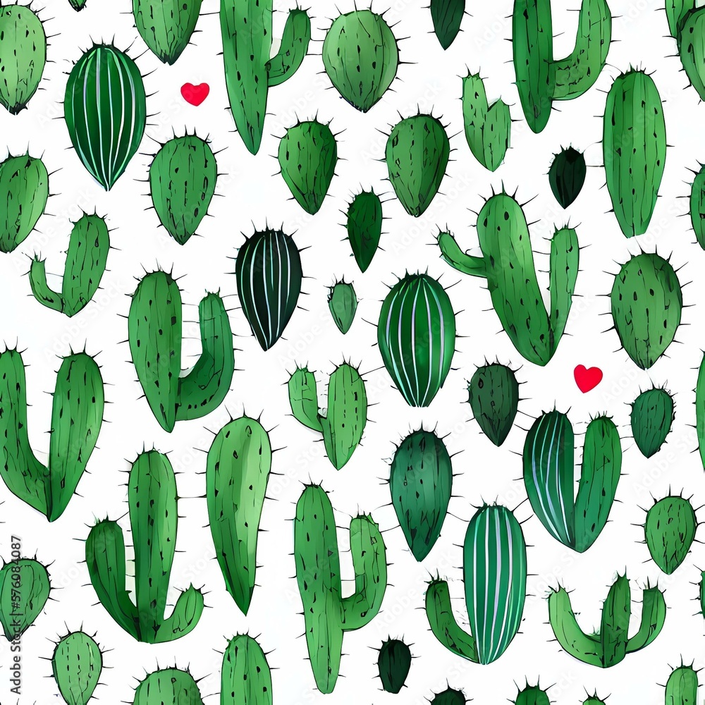 cactus isolated on white created with generative ai cactus isolated on white created with generative ai