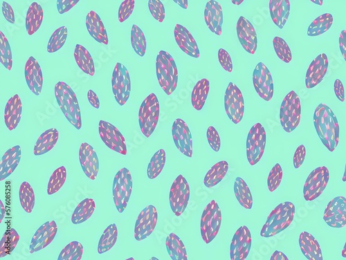 Cactus seamless background created with generative ai technology