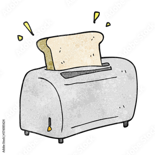 textured cartoon toaster