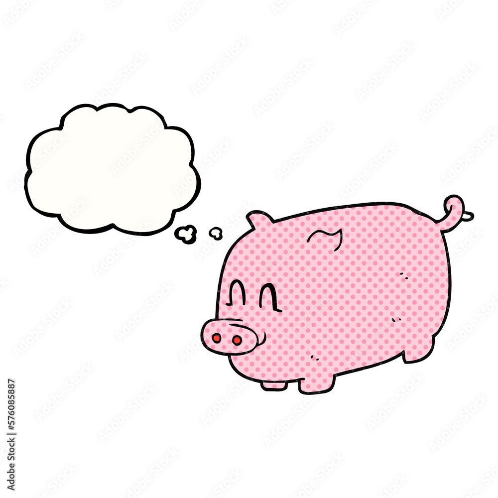 thought bubble cartoon pig thought bubble cartoon pig