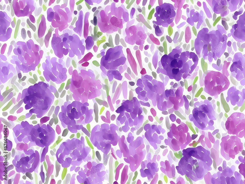 Flower pattern created with generative ai technology Flower pattern created with generative ai technology