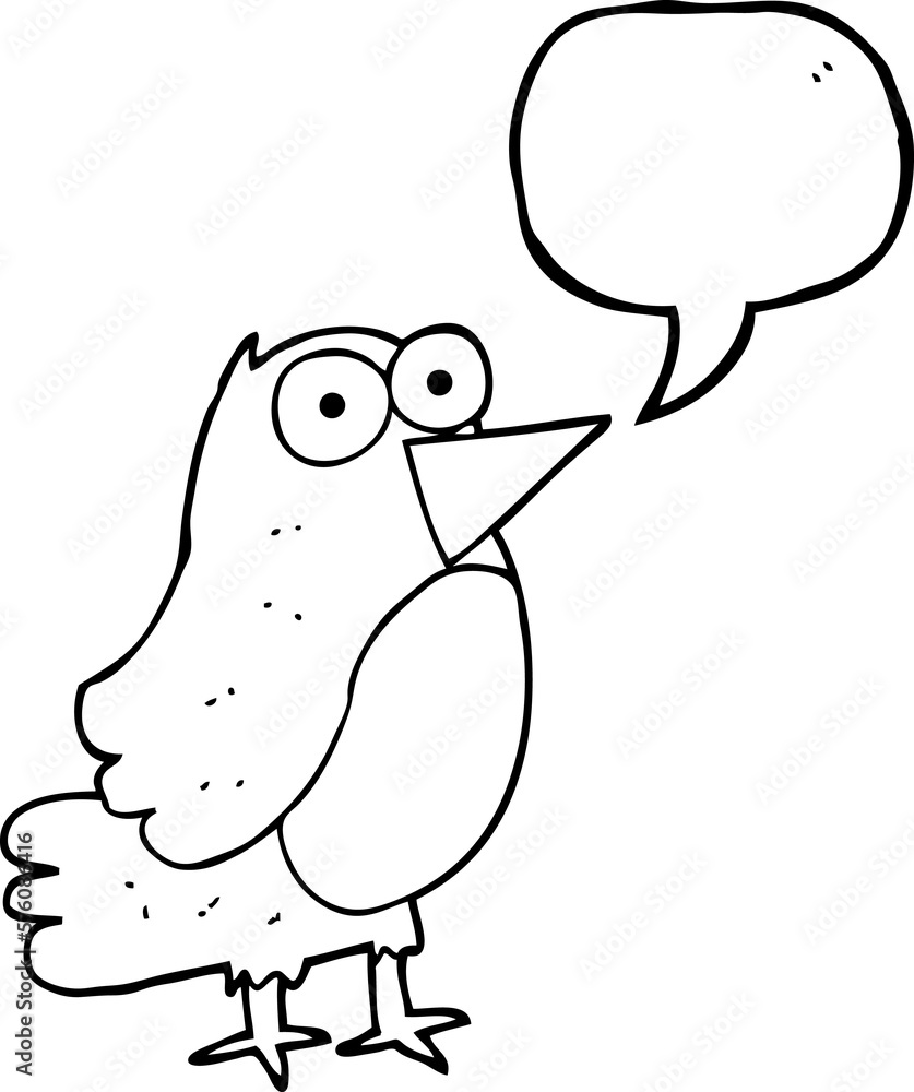 speech bubble cartoon robin speech bubble cartoon robin