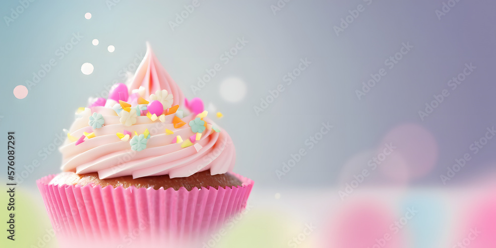 Cupcake generative AI illustration