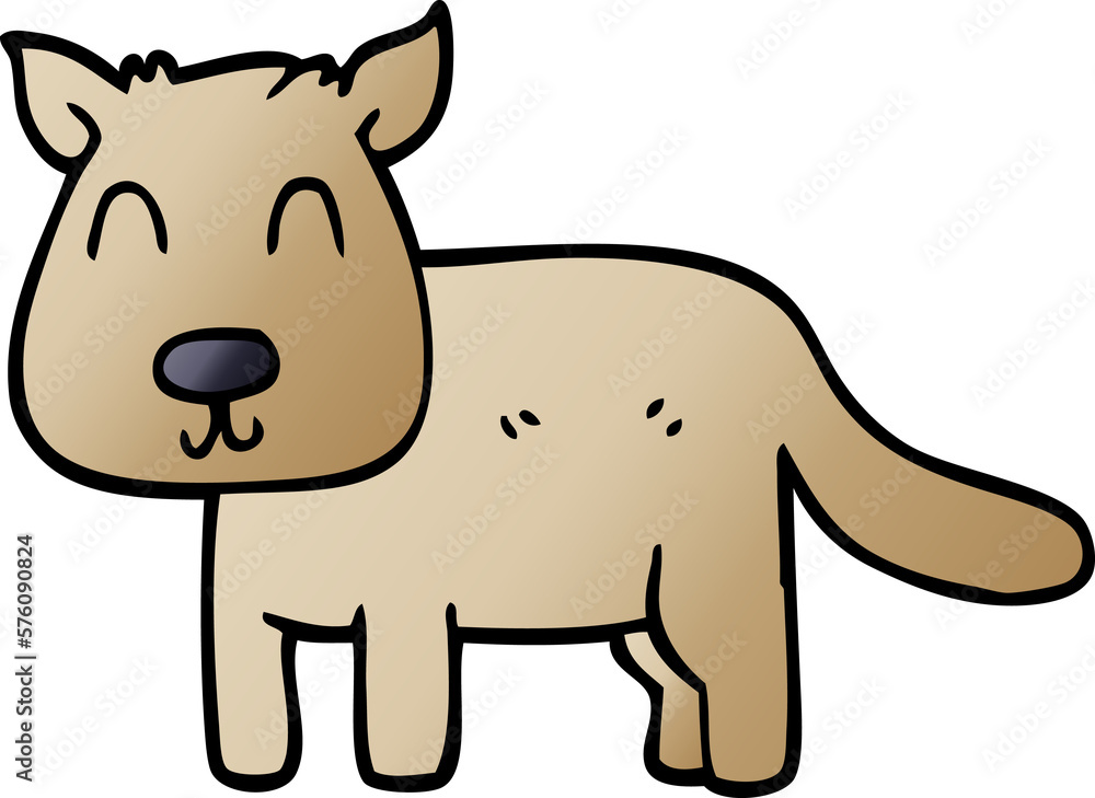 Fototapeta premium cartoon doodle calm dog
