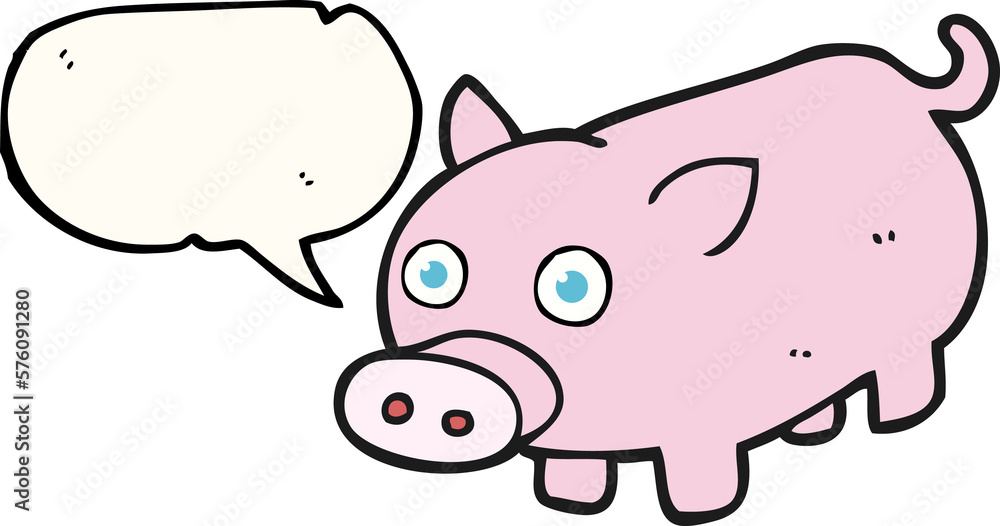 speech bubble cartoon piglet speech bubble cartoon piglet
