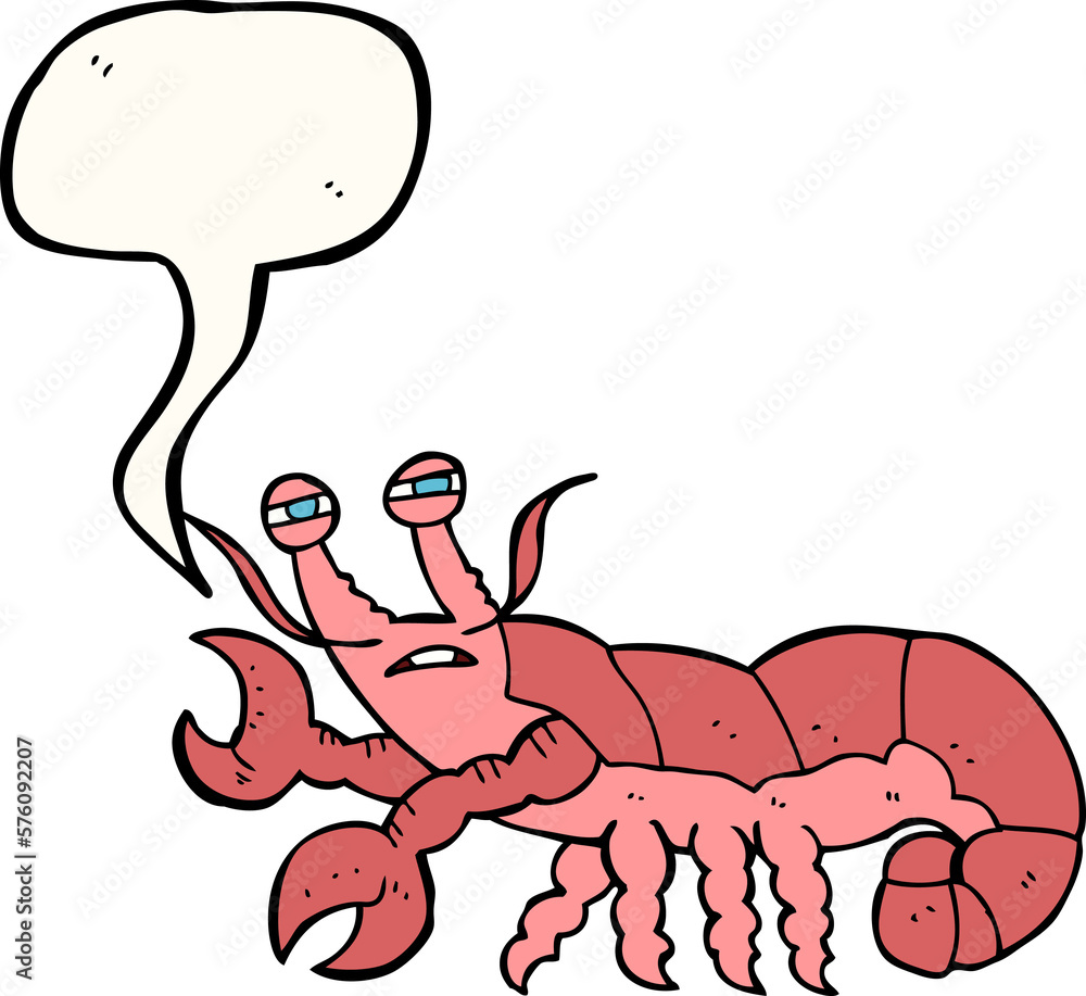 speech bubble cartoon lobster speech bubble cartoon lobster