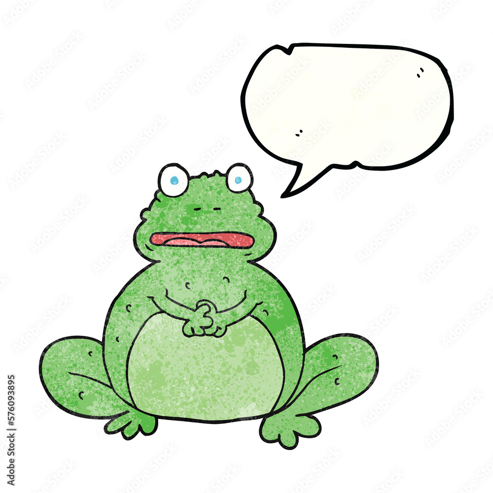 speech bubble textured cartoon frog speech bubble textured cartoon frog