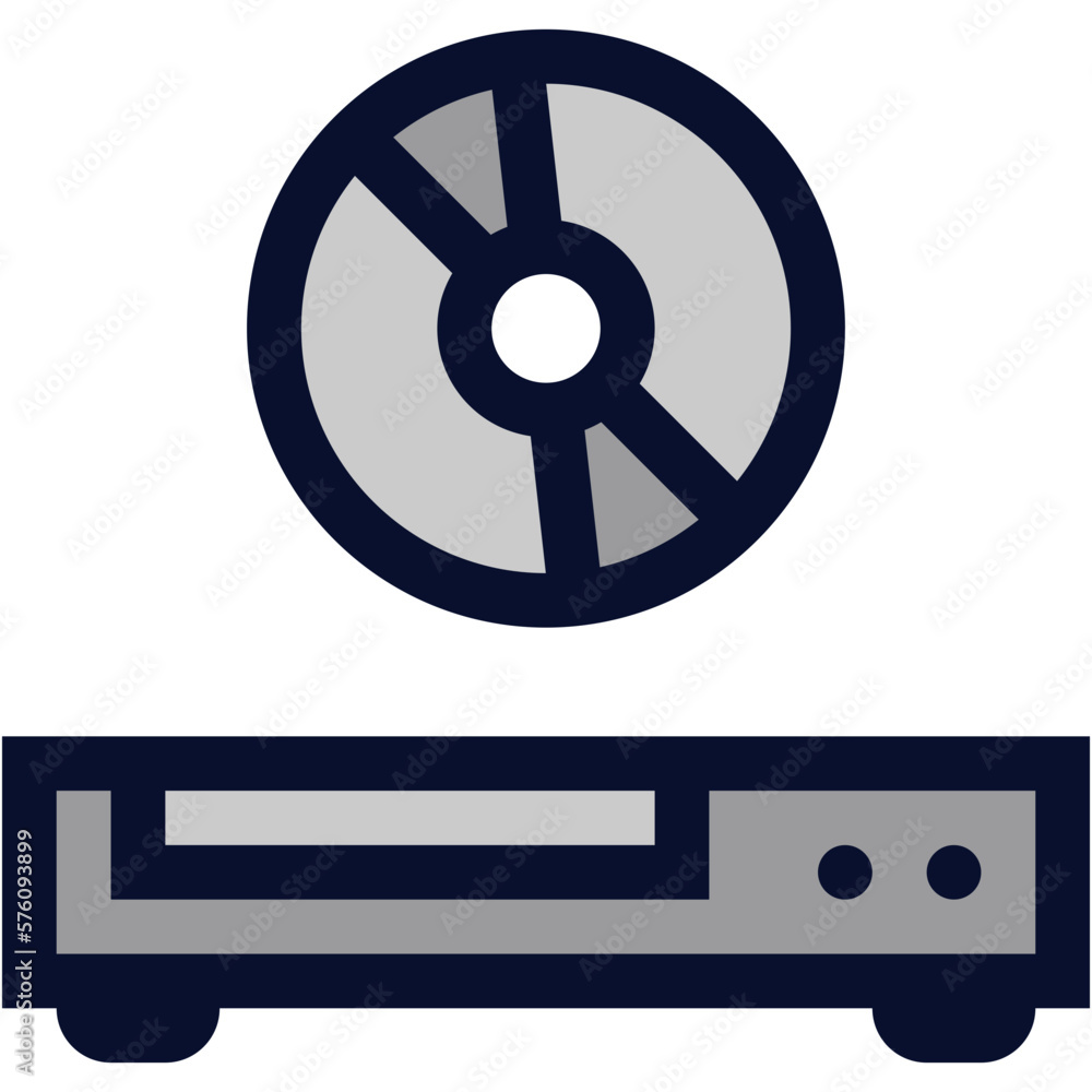 DVD Player Color Icon