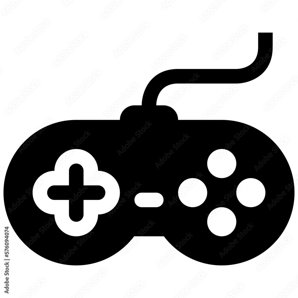 Videogame Pad. Game Pad Glyph Icon Videogame Pad. Game Pad Glyph Icon