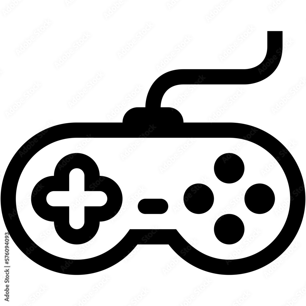 Videogame Pad. Game Pad Line Icon Videogame Pad. Game Pad Line Icon
