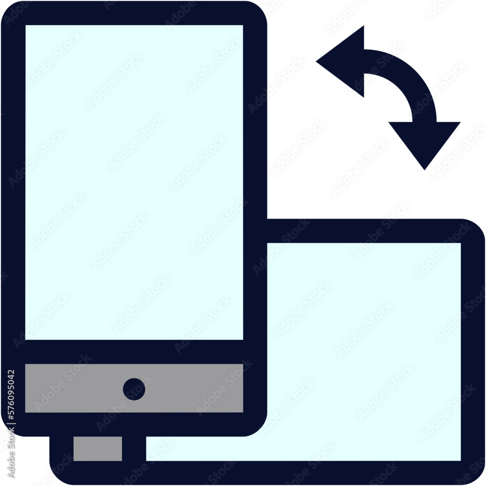 Rotate Mobile Phone Color Icon Rotate Mobile Phone Color Icon