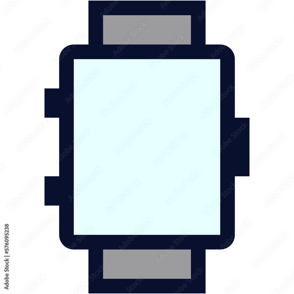 Wristwatch. Smartwatch. Color Icon Wristwatch. Smartwatch. Color Icon