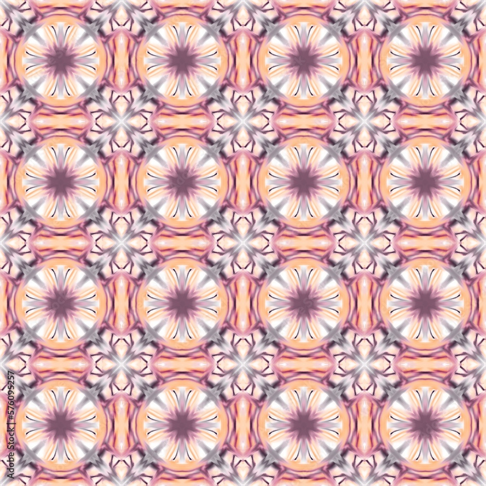 Multicolor Tiled Seamless pattern