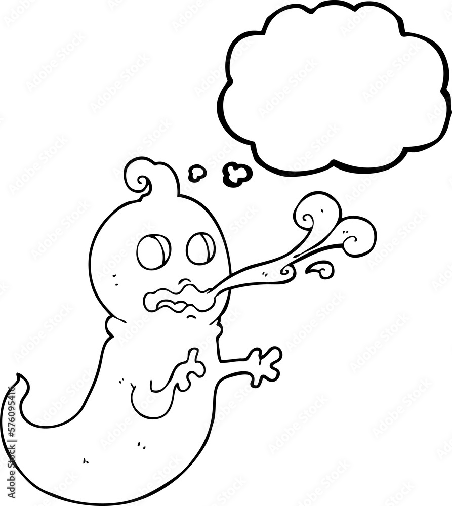 thought bubble cartoon slimy ghost thought bubble cartoon slimy ghost