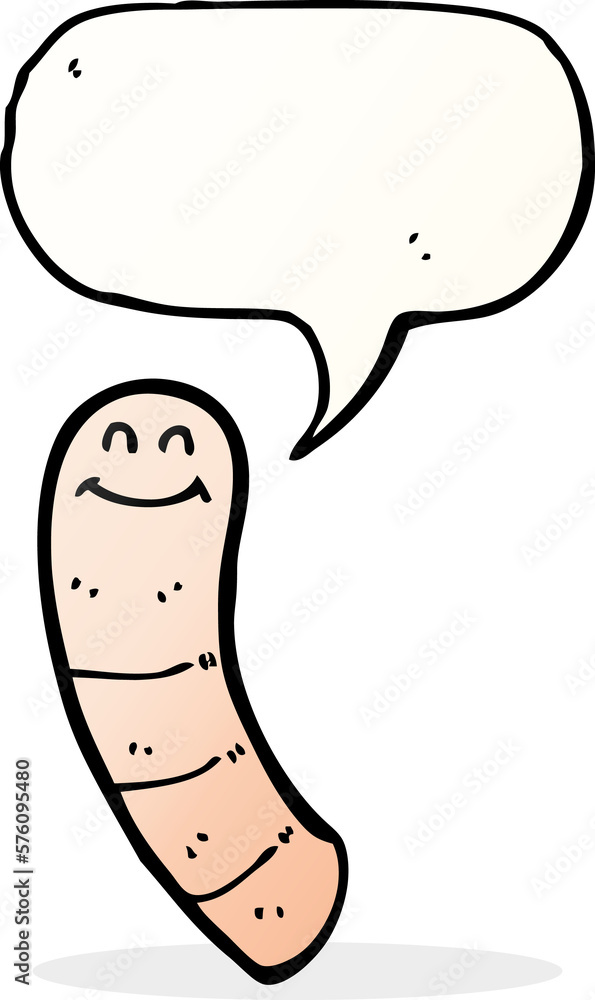 cartoon worm with speech bubble cartoon worm with speech bubble