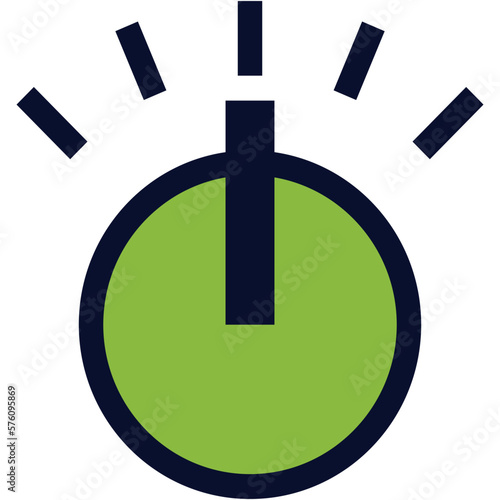 Volume Control Knob Color Icon