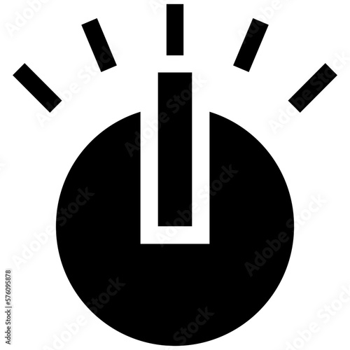 Volume Control Knob Glyph Icon