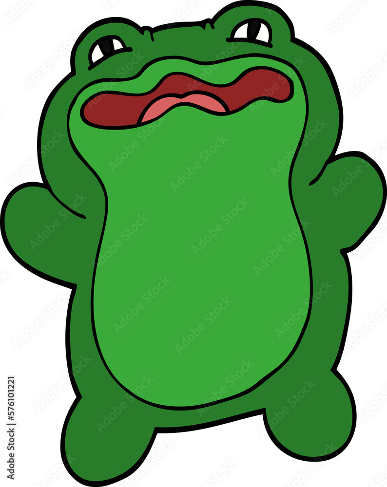 funny cartoon doodle frog funny cartoon doodle frog
