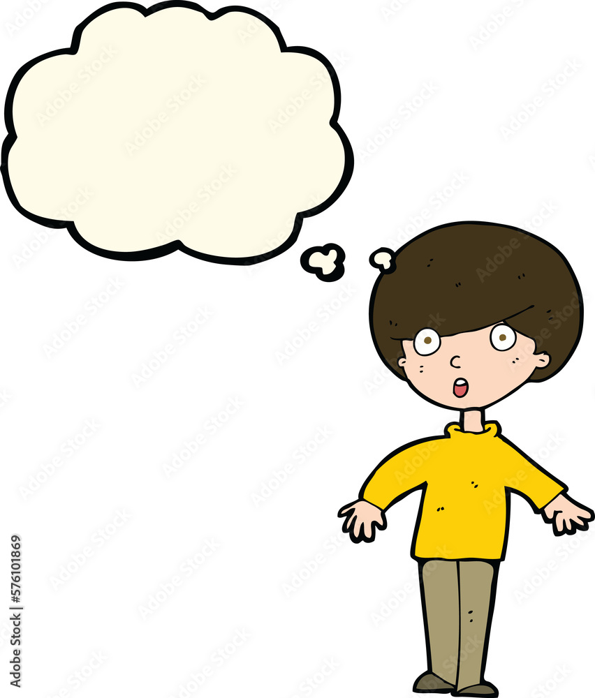 cartoon surprised man with thought bubble cartoon surprised man with thought bubble
