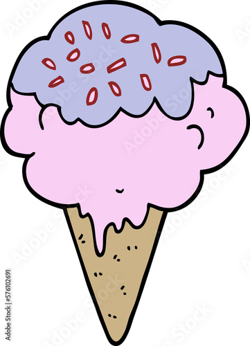 cartoon ice cream