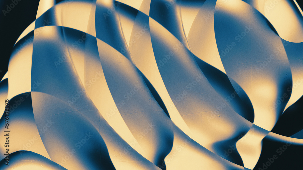 Abstract airbrushlike background with repeating curvaceous forms in