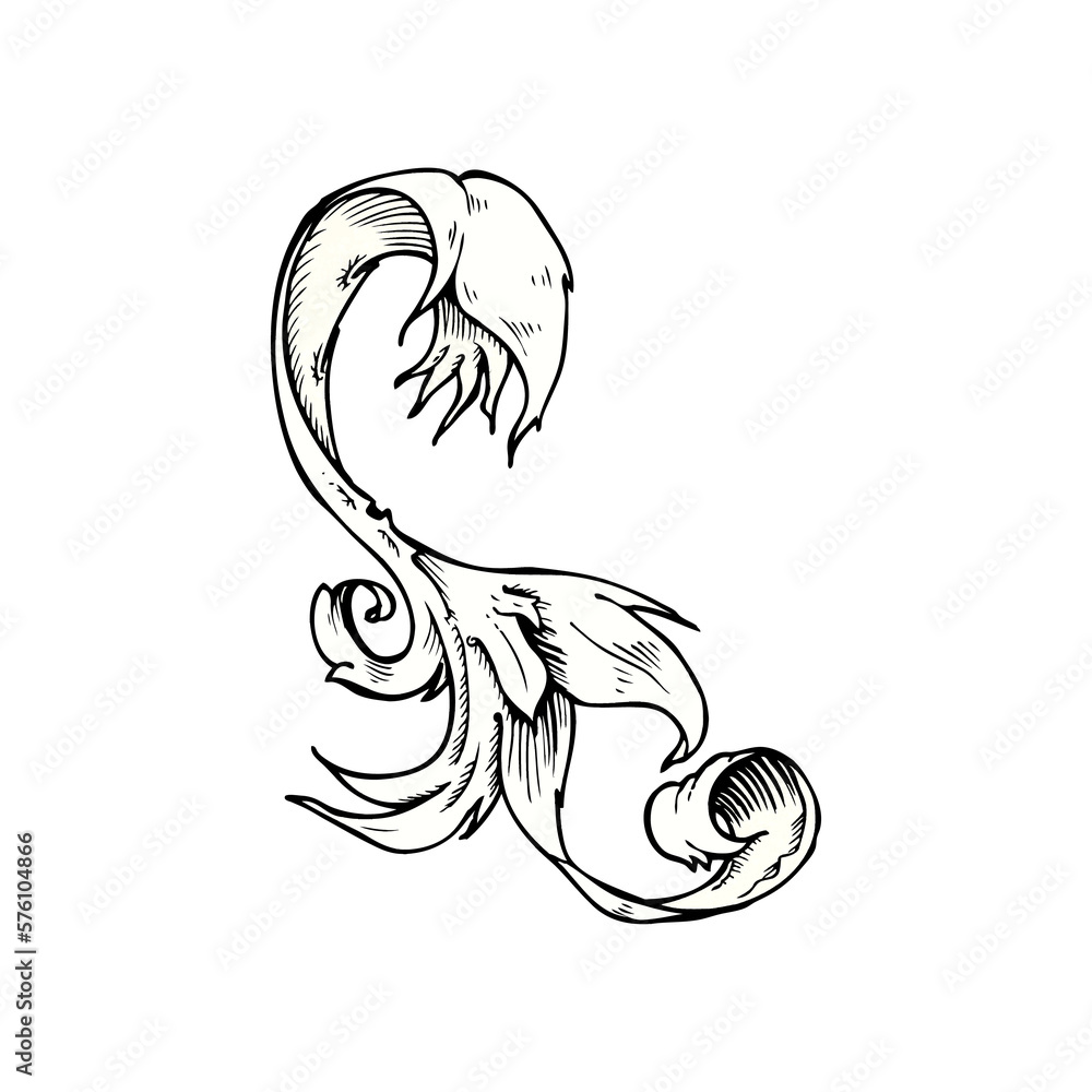 traditional hand drawn floral swirl traditional hand drawn floral swirl
