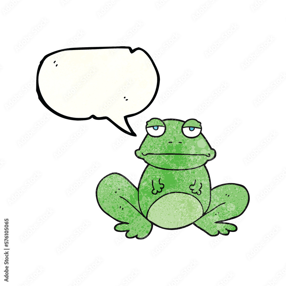 speech bubble textured cartoon frog speech bubble textured cartoon frog