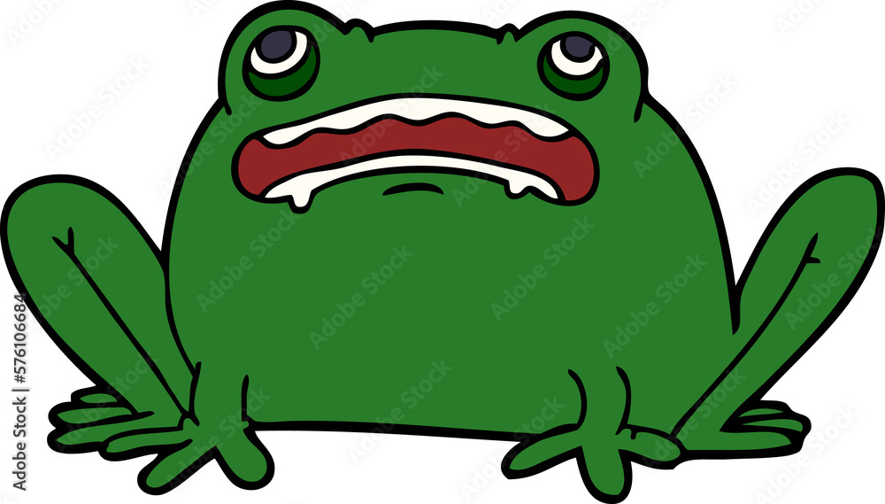 Fototapeta premium cartoon doodle frog