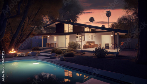 Midcentury Modern Palm Springs House © Jayson Hawley