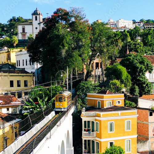 Rio de Janeiro. Arcos de Lapa. Santa Teresa. Bonde. Drone photo