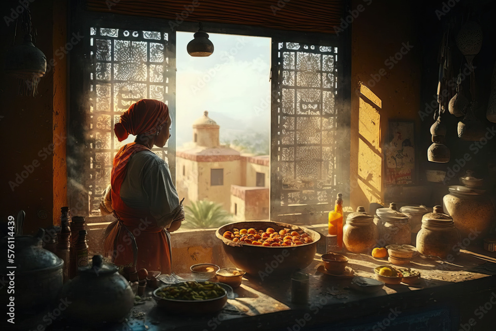 Cooking with a Moroccan Woman: A Culinary Journey Through Authentic Flavors, Culture and Tradition - AI Generative Cooking with a Moroccan Woman: A Culinary Journey Through Authentic Flavors, Culture and Tradition - AI Generative