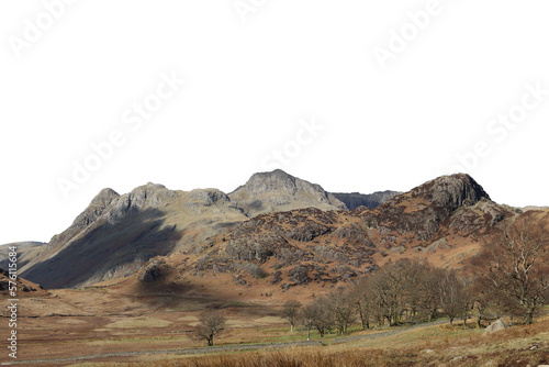 lake district england langdale pikes mountains isolated