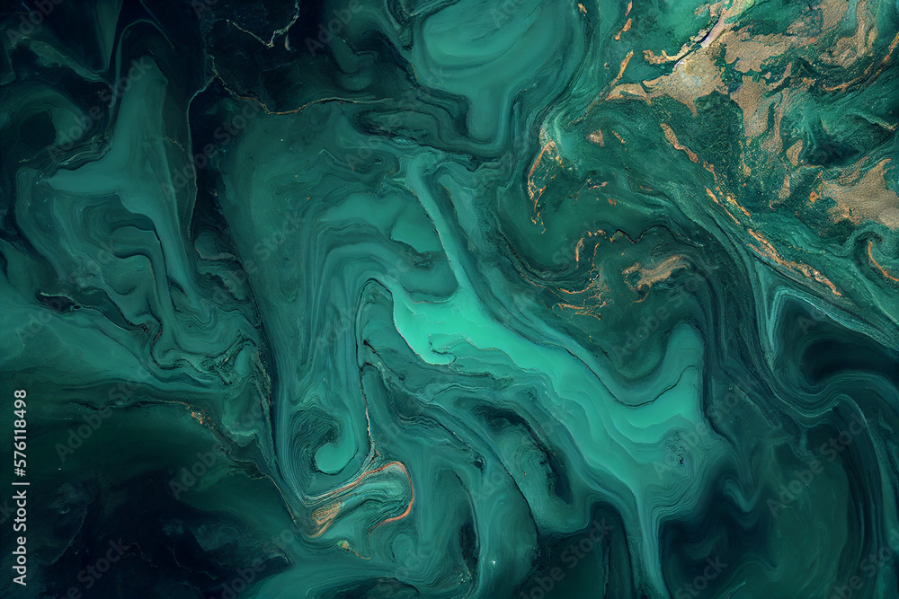 Teal and green marble texture..generative ai Teal and green marble texture..generative ai