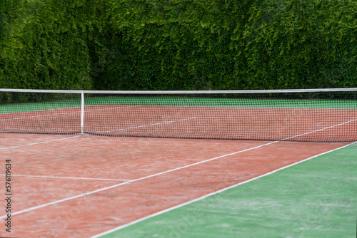 Tennis sport field background. Horizontal sport and tennis club, course theme poster, greeting cards, headers, website and app © Augustas Cetkauskas