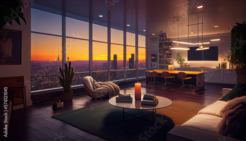 Los Angeles Luxury Highrise Apartment