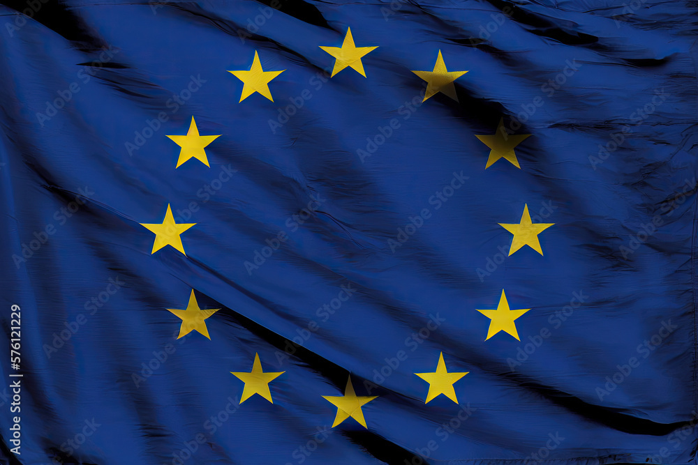 european union flag created with Generative AI technology european union flag created with Generative AI technology