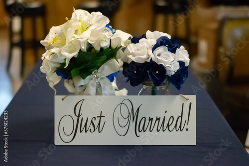 wedding bouquet on a table