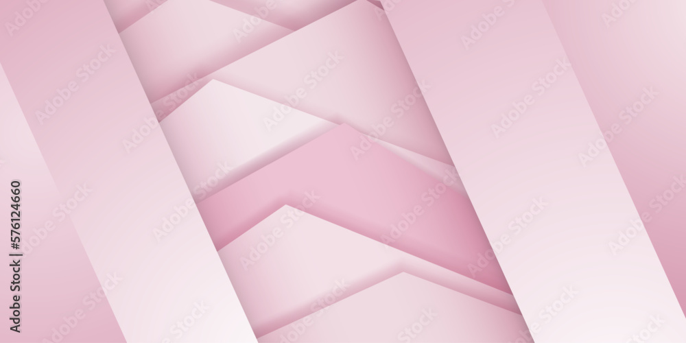 Fototapeta premium Abstract background in pink colors with several overlapping surfaces with shadows