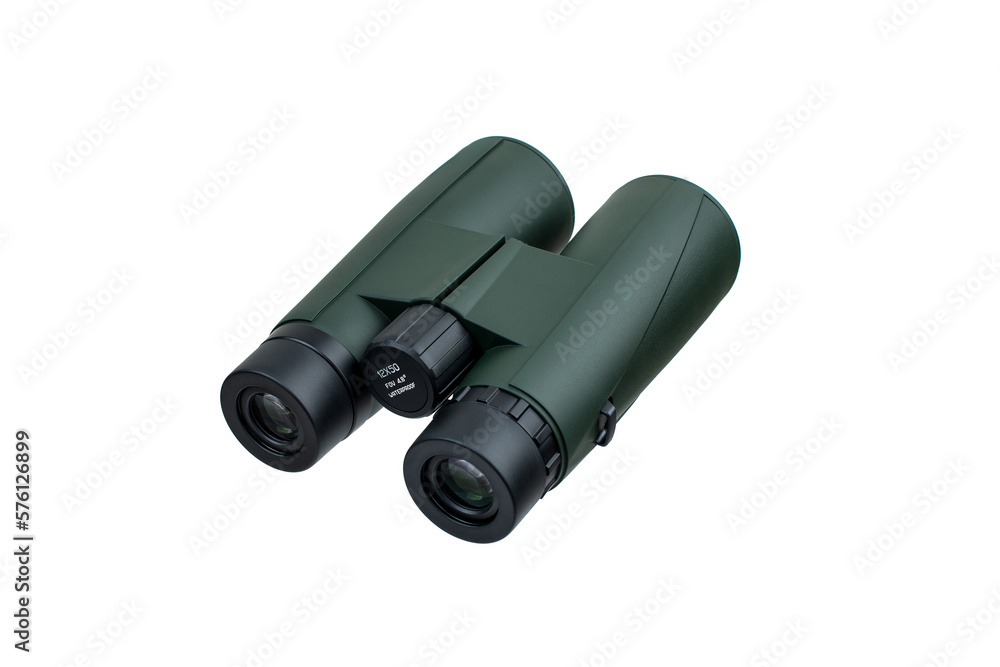 Modern binoculars. An optical instrument for observation at long distances. Isolate on a white back. Modern binoculars. An optical instrument for observation at long distances. Isolate on a white back.