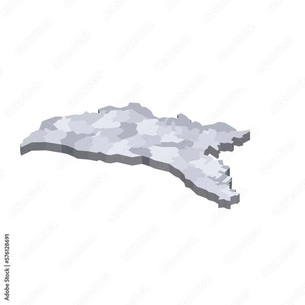 Moldova political map of administrative divisions districts