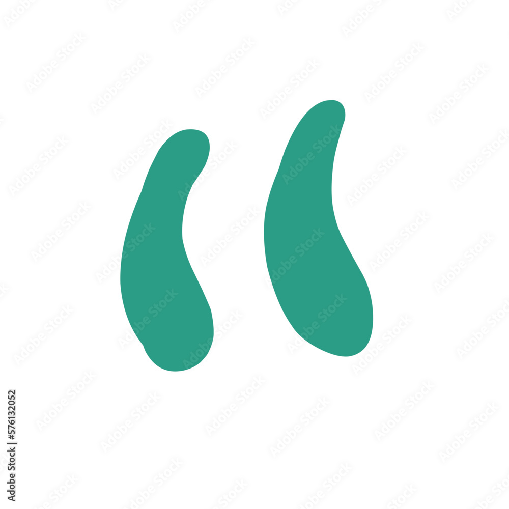 Quotes shape illustration Quotes shape illustration
