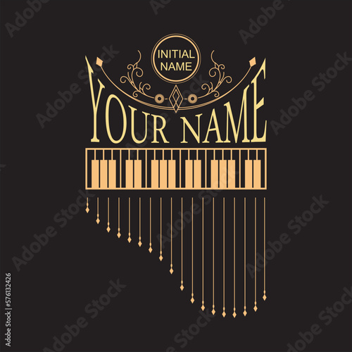 Piano Logo Vector Art best design