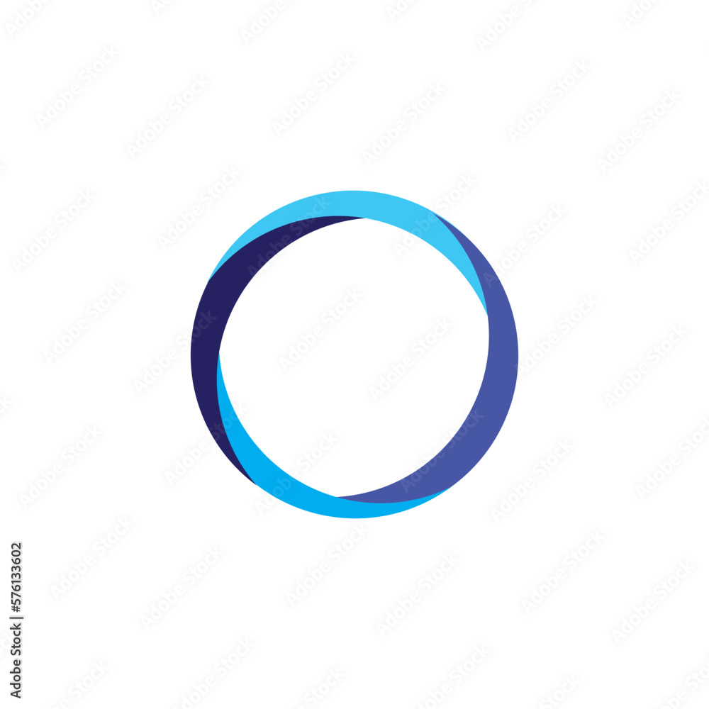 Circle abstract icon logo free vector Circle abstract icon logo free vector